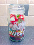 Personalised Sweet Treat Glass Jar - Mixed Sweets Jar