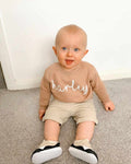 Baby & Kids Personalised Taupe Fleece Sweatshirt