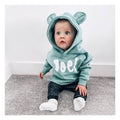 Personalised baby and kids bear hoodie