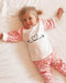 Personalised Baby & Kids Cute Arrow Pink Cloud Cotton Pyjamas