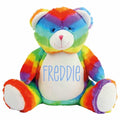 Baby and Kids Personalised Rainbow Teddy Bear Soft Toy
