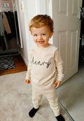 Baby & Kids Personalised Loungewear Set Crew Neck Name