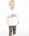 Personalised leopard print baby and kids t-shirt