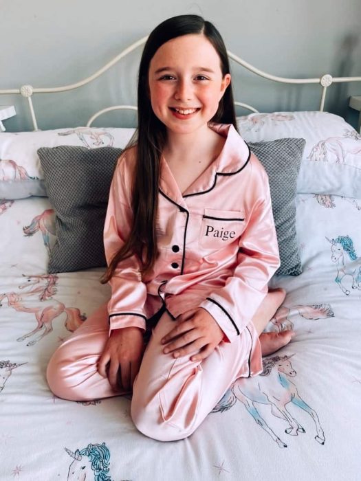 Personalised initial silk discount pyjamas