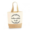 Personalised Mother of the Bride Wreath Canvas Tote Bag