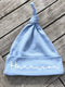 Personalised blue baby hat