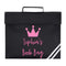Personalised kids crown book bag