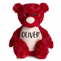 Personalised Red Christmas Children's Teddy Bear