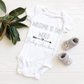 Welcome To The World Personalised Baby Grow