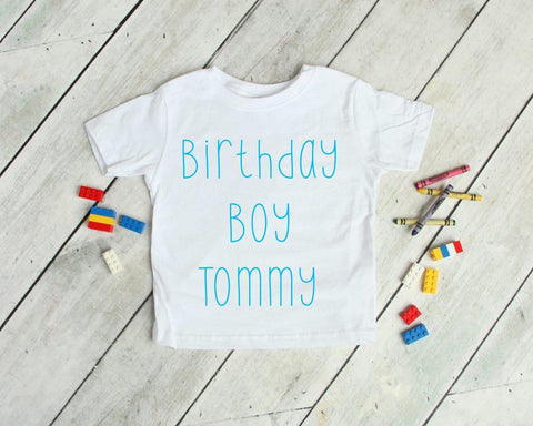 Personalised Childrens Birthday Boy T-Shirt