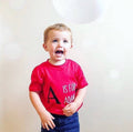 personalised a is for adam tshirt