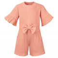 Baby & Kids Personalised Ribbed Bow Playsuit