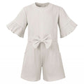Baby & Kids Personalised Ribbed Bow Playsuit