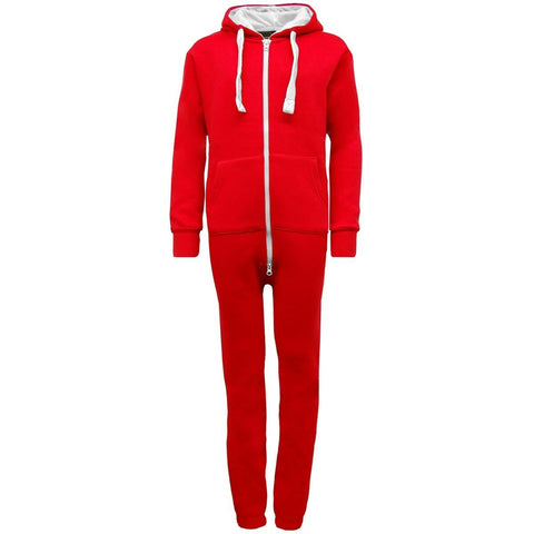 Personalised Kids Unisex Fleece Zip Hooded All In One Sleepsuit Onesie